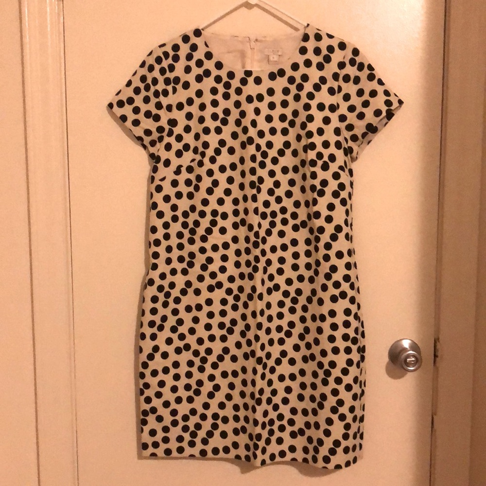 NWT J. Crew Polka Dot Sheath Dress
